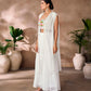 Rajwada White Georgette Embellished Stitched Co-Ord Set For Women