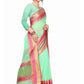 Rajwada Light Green Silk Blend Embellished Saree For Women