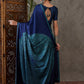 Rajwada Blue Silk Blend Printed Elegant Saree For Women