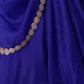 Rajwada Blue Georgette Embellished Semi Stitched Lehenga For Women