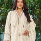 Rajwada White Organza Embroidered Semi Stitched Kurta Set For Women