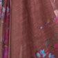 Rajwada Dusty mauve Cotton Linen Zari Work Saree For Women