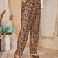 Rajwada Brown Rayon Floral Printed Semi-Stitched Co-Ord Set For Women