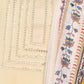 Beige Cotton Blend Plain Kurta Set