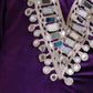 Rajwada Purple Velvet Solid Kurta Set For Women