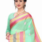 Rajwada Light Green Silk Blend Embellished Saree For Women