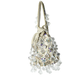 Rajwada Beige Suede Embellished Potli For Women