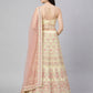 Light Yellow Silk Blend Embellished Lehenga