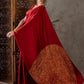 Rajwada Red Silk Blend Printed Elegant Saree For Women
