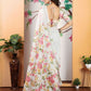 Rajwada Off White Cotton Linen Solid Printed Saree For Women