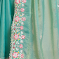 Rajwada Sea Green Chiffon Embroidered Saree For Women