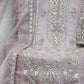 Rajwada Lavender Organza Embroidered Semi-Sitched Kurta Set For Women