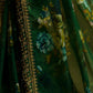 Rajwada Green Georgette Embroidered Printed Saree For Women