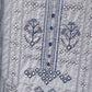 Rajwada Grey Georgette Embroidered Semi-Stitched Kurta Set For Women