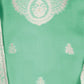 Rajwada Green Organza Embroidered Semi-Stitched Kurta Set For Women