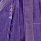 Rajwada Violet Cotton Linen Zari Work Saree For Women