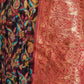 Rajwada Multicolor Modal Woven Saree With Unstitched Blouse For Women