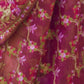 Rajwada Wine Organza Woven Saree With Unstitched Blouse For Women