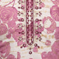 Rajwada Off White And Pink Chanderi Embroidered And Printed Stitched Kurta Set Without Dupatta For Women