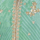 Rajwada Light Green Georgette Embellished Stitched Kurta Set For Women