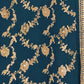 Rajwada Blue Cotton Blend Embroidered Semi-Stitched Kurta Set For Women