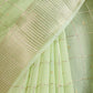 Rajwada Pista Green Silk Blend Woven Checked Saree For Women