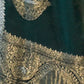 Rajwada Green Silk Blend Woven Saree With Unstitched Blouse for Women