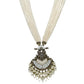 Rajwada Off White Alloy Embellished Jewellery Set For Women
