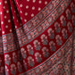 Rajwada Red Silk Blend Printed Elegant Saree For Women