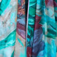 Rajwada Multicolor Satin Printed Saree With Unstitched Blouse For Women