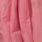 Rajwada Pink Linen Woven Saree With Unstitched Blouse For Women