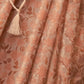 Rajwada Peach Silk Blend Woven Saree With Unstitched Blouse For Women