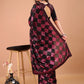 Rajwada Black And Pink Georgette Sequin Elegant Saree For Women