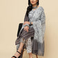 Rajwada Black Cotton Blend Printed Stitched Kurta Set For Women