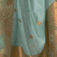 Rajwada Green Silk Blend Woven Saree With Unstitched Blouse for Women