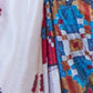 Rajwada Multicolor Silk Blend Printed Saree With Unstitched Blouse For Women