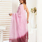 Rajwada Light Pink Cotton Linen Zari Work Saree For Women