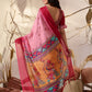 Rajwada Pink Georgette Printed Saree For Women
