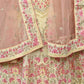 Light Yellow Silk Blend Embellished Lehenga