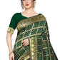 Rajwada Olive Silk Blend Embellished Saree For Women