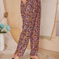 Rajwada Magenta Rayon Floral Printed Semi-Stitched Co-Ord Set For Women
