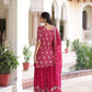 Rajwada Pink Georgette Embroidered Kurta Set For Women