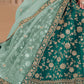 Rajwada Green Art Silk Embroidered Semi-Stitched lehenga For Women