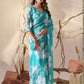 Rajwada Sky Blue Georgette Printed Saree For Women
