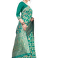 Rajwada Sea Green Silk Blend Embellished Saree For Women