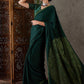 Rajwada Green Silk Blend Printed Elegant Saree For Women