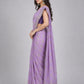 Lavender Silk Blend Embellished Saree