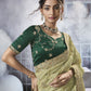 Rajwada Light Green Georgette Embellished Elegant Saree For Women