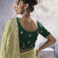 Rajwada Light Green Georgette Embellished Elegant Saree For Women