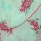 Rajwada Pastel Green Georgette Floral Print Saree For Women